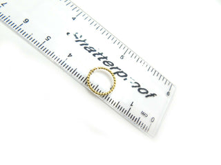 18k Gold Twisted Nose Ring