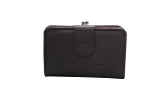Leather Smooth Plain Purse Wallet ID Money Bag Credit Card Holder
