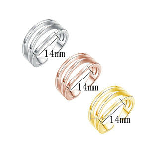 Toe Ring Triple Band Adjustable Midi Finger Knuckle Thumb Stacking Ring Band