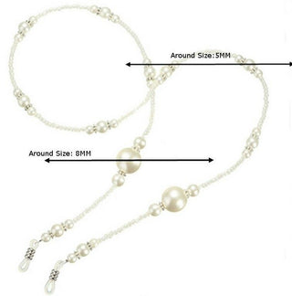 Adjustable Pearl Cord Glasses Straps Spectacle Holder Sunglasses String Lanyard