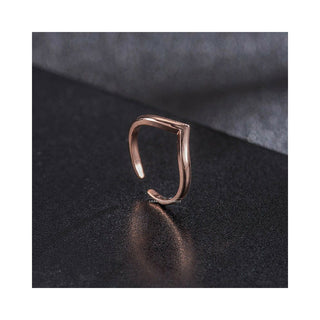 Toe Ring Wave Thin Adjustable Midi Finger Knuckle Thumb Stacking Ring Band