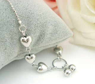 Silver Heart Anklet Foot Chain
