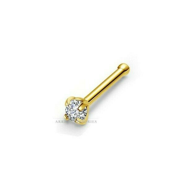 Gold Nose Pin at best price in Surat by Shani Jewels | ID: 8421455330
