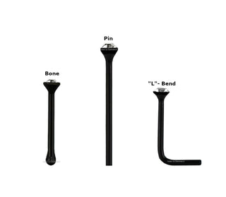 New Nose Studs 1.5mm Clear Gem Black Straight Pin Bone "L"-Bend Body Piercing