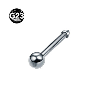 G23 Titanium Ball end Nose Stud Piercing - 20G
