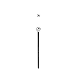 Sterling Silver Nose Stud  Plain Ball Straight Pin L-Shape Bend It Yourself Body Piercing