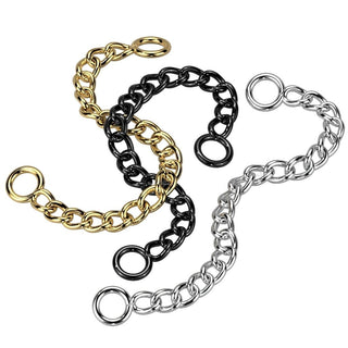 Body Jewellery & Piercing Steel Connector Chain - 316L Stainless Steel